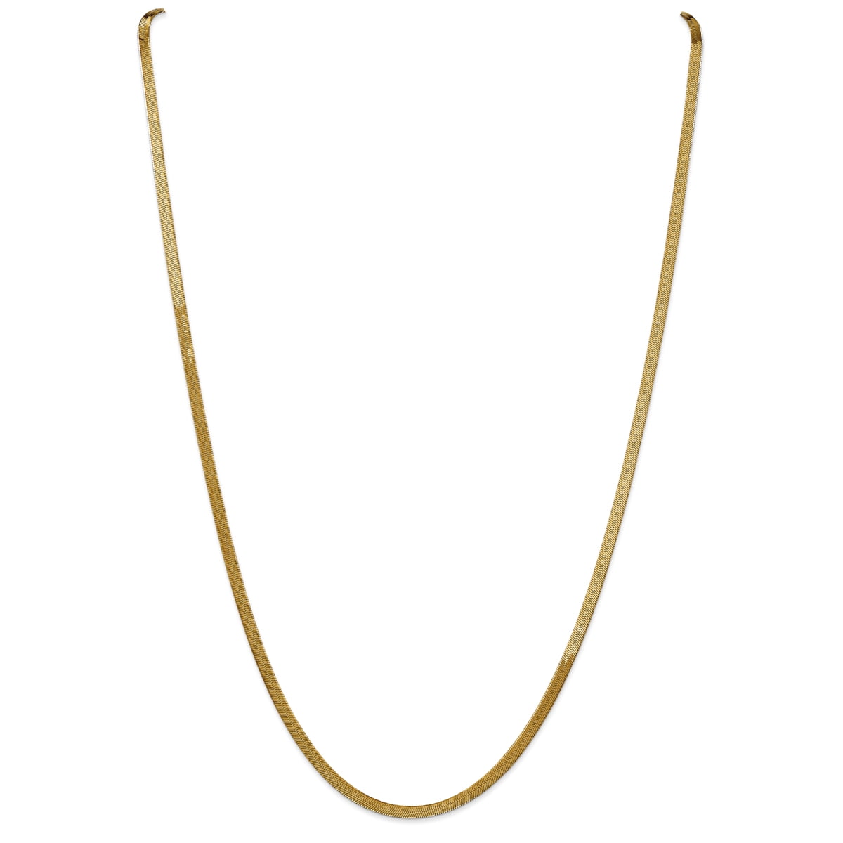IcedTime 14K Yellow Gold 1.1mm wide Diamond Cut Milano Chain with Lobster Clasp