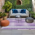 thumbnail image 2 of Purple Silvery Outdoor Rug for Patio/Deck/Porch, Non-Slip Large Area Rug 4 x 6 Ft, Geometric Ombre Stripe Boho Sparkling Dot Indoor Outdoor Rugs Washable Area Rugs, Camping Rug Carpet Runner, 2 of 8