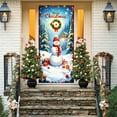 thumbnail image 6 of Antqov Christmas Decorations, 35x71" Funny Christmas Door Cover House Front Door Banner Background Hanging Christmas Decor for Holiday Winter Party Supplies, 6 of 6