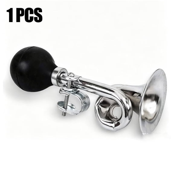 Sasio Bicycle Horn, Metal Extruded Clown Horn, Bicycle Bell, Universal Fit, Compatible with 22.2 mm Handlebars, Pack of 1