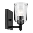 thumbnail image 3 of 45572BKCLR Kichler Lighting Shailene - 1 Light Wall Sconce-8.25 Inches Tall and 5 Inches Wide-Black Finish, 3 of 5