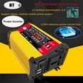 thumbnail image 2 of 12V to 110V Pure Sine Wave Car Power Inverter with LCD Display, 500W High-Efficiency, Dual USB Ports, Bluetooth 5.0 Multimedia Player, Metal Construction, Intelligent Protection for Camping, Road, 2 of 6