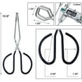 thumbnail image 4 of Pince de Cuisson Robuste en Acier Inoxydable avec Poignées Souples (2, Noir 10" + 10"), 4 of 6