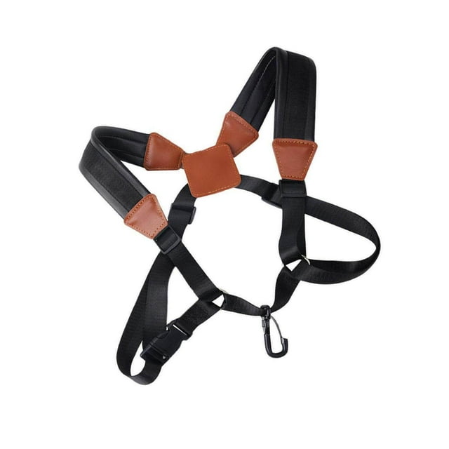 serony Soft Saxophone Strap with Hook Padded Widened Professional for Tenor Adult Black Big