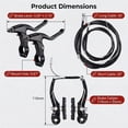 thumbnail image 4 of Universial Bike Brake Set Front Rear MTB Brake BMX Bike + Cables Lever Kit Callipers Levers Cables, 4 of 7