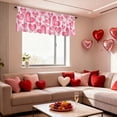 thumbnail image 4 of YingYouFu Valentine Curtain Valance Pastel Hearts Valance 53.94 x 17.72 Inch Short Window Treatment for Farmhouse Wedding, 4 of 6