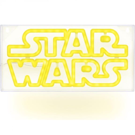 Star Wars LED Neon Light - Officially Licensed Free Standing or Wall Mountable Light Sign - Game Room Accessories & Film Memorabilia Decor - Paladone