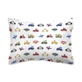 thumbnail image 2 of Dream Factory Trains & Trucks Twin 3 Piece Sheet Sets, Polyester, Microfiber, Blue, Child, 2 of 6