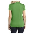 thumbnail image 2 of Ladies Trace Heather Golf Polyester Polo Shirt Vine Green Heather 3X-Large, 2 of 6