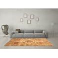 thumbnail image 3 of Ahgly Company Indoor Square Abstract Brown Modern Area Rugs, 4' Square, 3 of 4