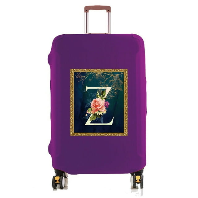 18-32 Inch Large Capacity Travel Essential Bag with Flower Serie Print Pattern Travel Accessories Suitcase Dust Protection Cover 8flower Z L