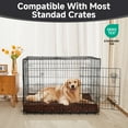 thumbnail image 4 of OhGeni Orthopedic Large Dog Bed 41in, Deluxe Pet Bed for Crates, Waterproof and Washable, 25D Egg Crate Foam Pad Anti-Slip Sleeping Mat for Large, Jumbo, Medium Dogs Breeds, 41" x 28", Black, 4 of 8