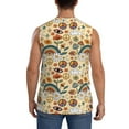 thumbnail image 4 of Gaeub 70s Hippie Style Men's Sleeveless Muscle Shirts Workout Tank Tops, Odor Protection and Comfortable - X-Large, 4 of 8