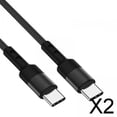 thumbnail image 1 of Cable USB C de Carga Rápida Baoblaze 2 piezas 3A PD USB 2.0 TIPO C a TIPO C, 1 of 8