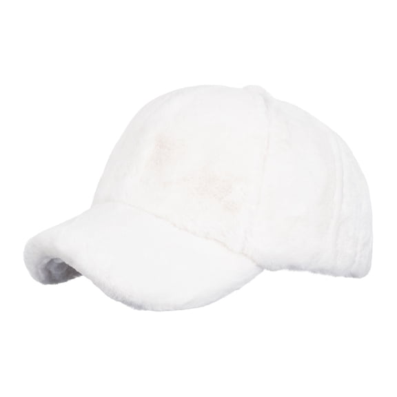 ATOYSOY Womens Winter Fleece Warm Cap Casual Comfy Fleece Ear Flap Hat (White,Free Size)