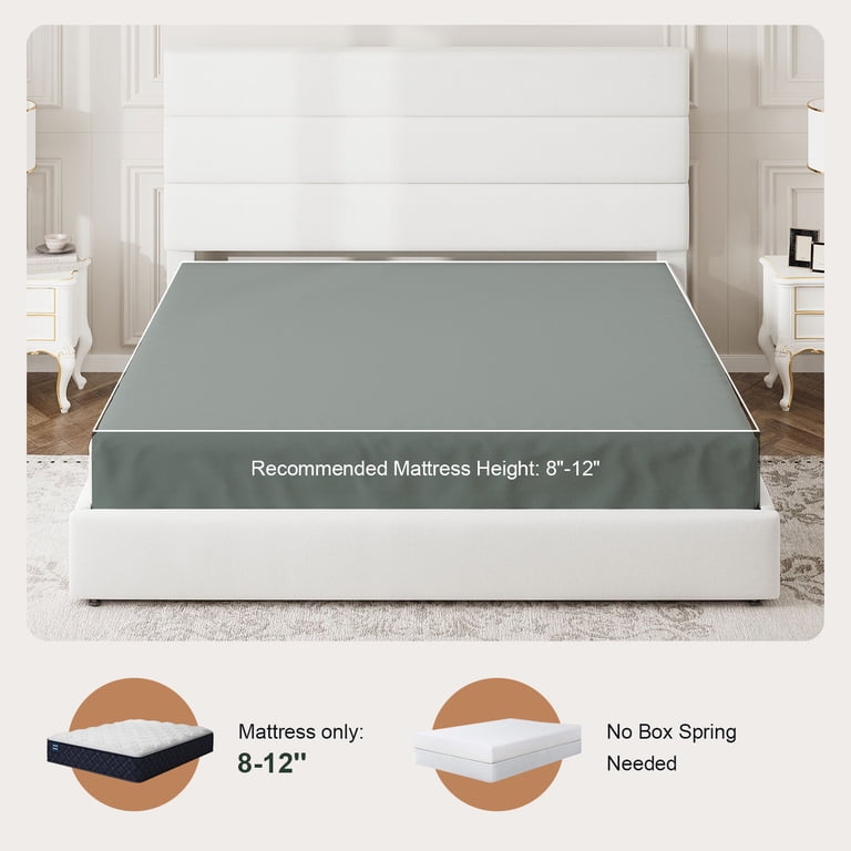 Amolife Queen Velvet Platform Bed with 4 Storage Drawers photo 5