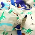 thumbnail image 6 of Emy Dola 1-6T Kids Baby Boy Dinosaur Hooded Zip Up Jackets Windbreaker Casual Outerwear Lightweight Toddler Long Sleeve Raincoat, 6 of 7