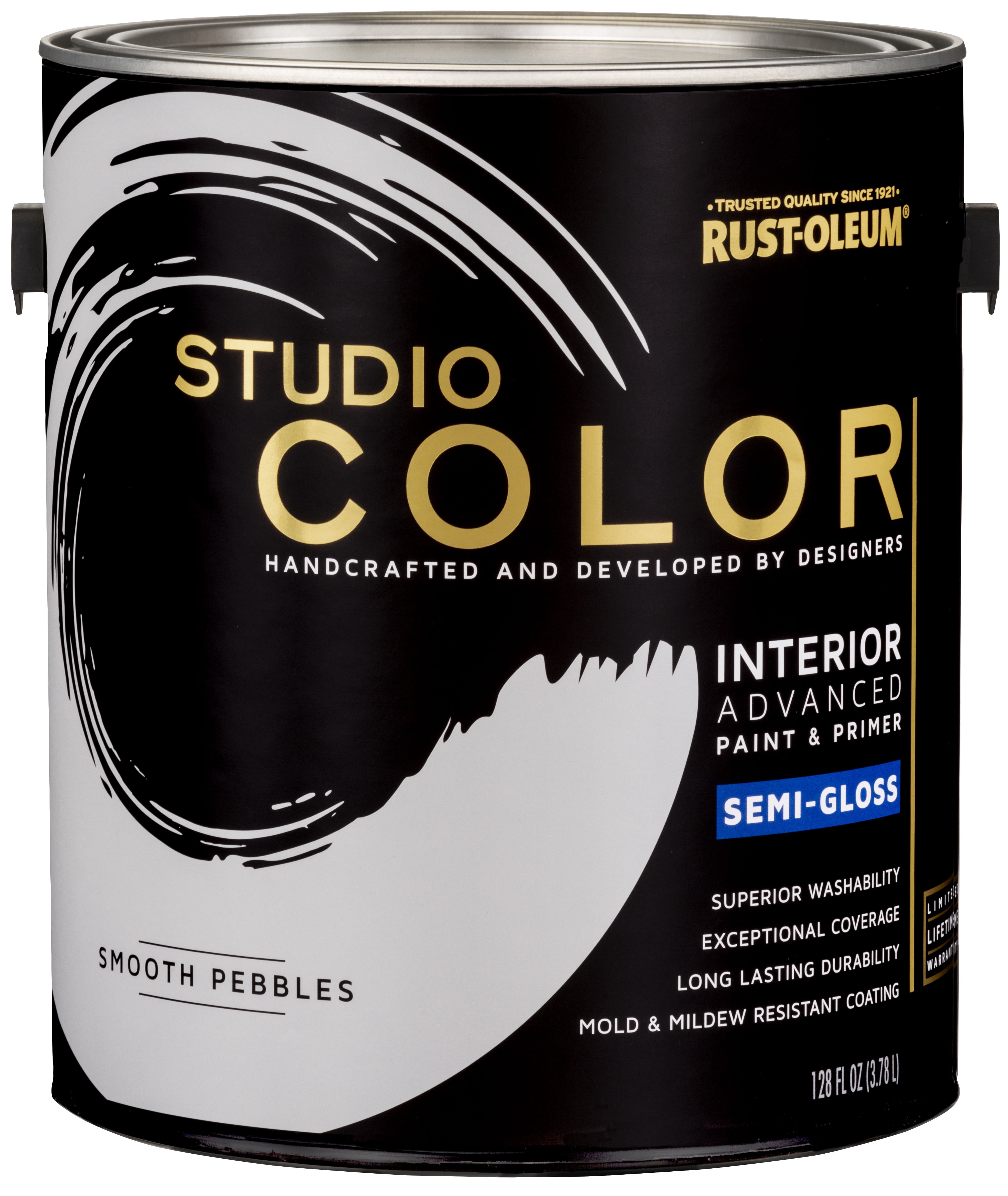 Smooth Pebbles, Rust-Oleum Studio Color Interior + Primer Semi-Gloss Finish, Gallon