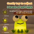 thumbnail image 3 of Luz nocturna DADYLOBO Frog recargable de silicona para niños, 3 of 8