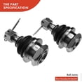 thumbnail image 2 of A-Premium 12Pcs Front Suspension Kit Inner Outer Tie Rod End & Adjusting Sleeve Sway Bar Link Ball Joints Compatible with Nissan Xterra 00-04 2.4L 3.3L, 2 of 8
