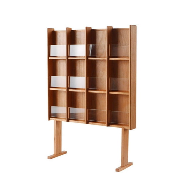 Mini estantería de madera para sala de estar, accesorios de escenas de la vida, juguetes, estante para CD, muebles A