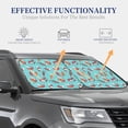 thumbnail image 4 of Saiise Sea Otters Family In Blue Water for Foldable Car Sun Shades (2-Pack) Offer Sun Protection with an Easy-fold Design for Convenient Windshield Shading-Large, 4 of 6