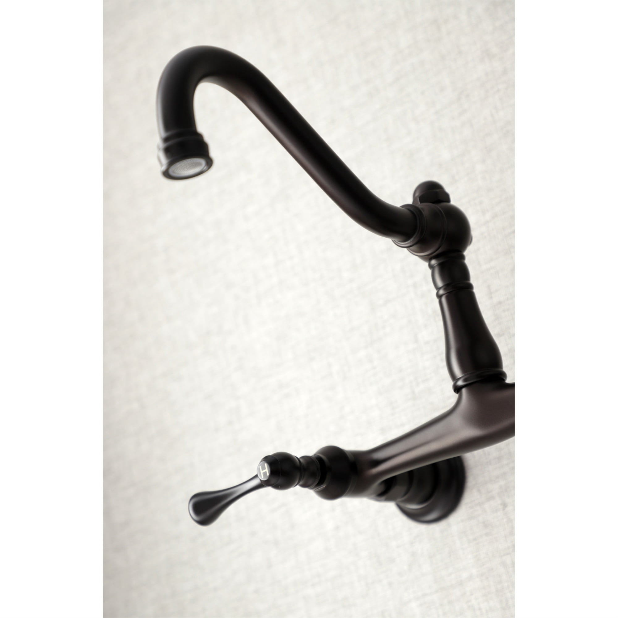 Kingston Brass KS3245BL Wall Mount Bathroom Faucet, Oil Rubbed Bronze