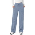 thumbnail image 2 of Fantaslook Fall Wide Leg Pants for Women Dressy Casual Lounge Pants Stretchy Elastic Drawstring Trousers with Pockets, 2 of 8