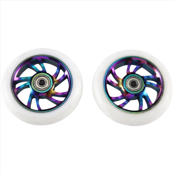 WM25 2Pcs 110mm Scooter Wheels Replacement Aluminum Wear- PU Stunt Scooter Parts Kick Scooter