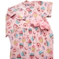 thumbnail image 3 of dELiA*s Girls Pajama Set Soft Cozy Button Down Sleepwear Pajamas for Girls with Spa Headband 2 Piece, 3 of 7
