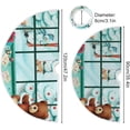 thumbnail image 3 of FMSHPON Fantasy WindowGiftsChristmas Tree Xmas Christmas Tree Skirt Stand Mat for Holiday Party Decoration Indoor Outdoor 48 inches, 3 of 6