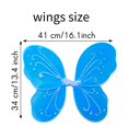 thumbnail image 2 of Fairy Girls Wings NENMATTE para niños y mujeres, color azul, 2 of 8
