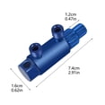 thumbnail image 3 of Broken Pipe Thread Extractor Stripped Screw Extractor Broken Thread Extractor Stripped Screw Removal Tool Easy Out Extractor Kit For Damaged Faucet Water Pipe 1pc Compressor Accessories Air Compressor, 3 of 9