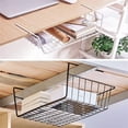 thumbnail image 2 of Trianu Under Shelf Storage Basket, 10.82*9.84*5.11 inch Cabinet Storage Bins, 2 Pack, White, 2 of 8
