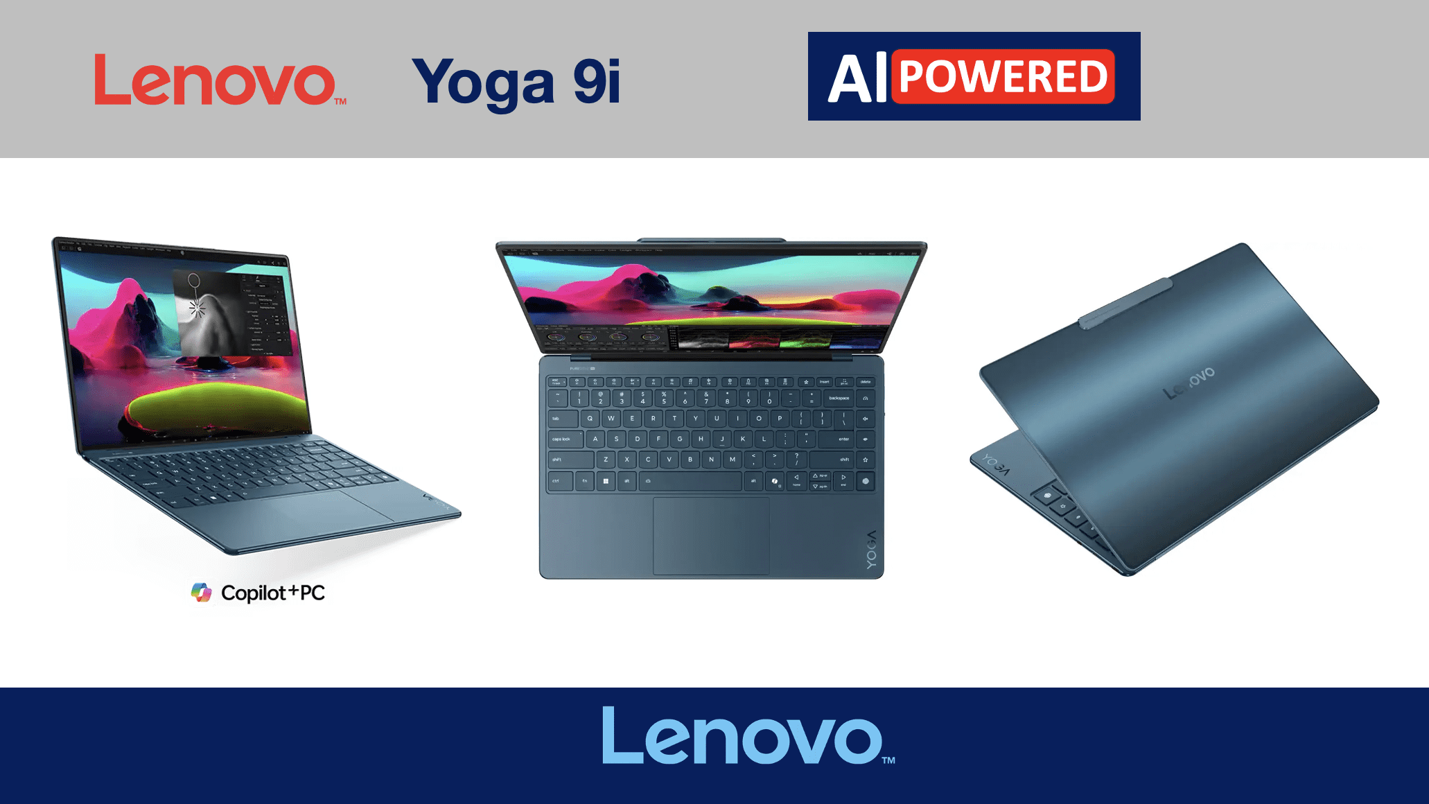 Lenovo Yoga AI Powered Laptop 14.0in Touchscreen OLED 4K Display (Intel Ultra 7-258V, 32GB LPDDR5X, 2TB M.2 PCIe SSD, Intel Arc 140V, Backlit KB, Fingerprint, 2 Thunderbolt 4, WiFi 7, Win 11 Home)