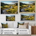 thumbnail image 4 of Designart "Green Blue North Dakota horizon" Landscapes Floater Framed Wall Art Living Room, 4 of 7