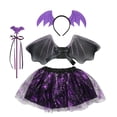 thumbnail image 4 of Conjunto de cosplay de murciélago para niños, lindos atuendos para vestirse, maquillaje decorativo para temas temáticos Altura menor a 100cm, 4 of 9