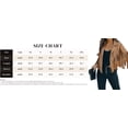 thumbnail image 3 of utcoco Women's Short Fringe Leather Jacket Moto Biker Open Front Tassel Coat, 3 of 3