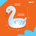 thumbnail image 3 of Open Box Banzai Party Swans Inflatable White Pool Lantern Lights, (2 Pack), 3 of 4