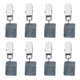 thumbnail image 1 of Uxcell 8Pcs Pesas para Manteles, Colgante de Mármol con Clip de Metal en Forma de Cubo, Gris, 1 of 6