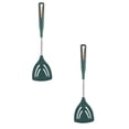 thumbnail image 1 of Oleegame 2PC Stainless Steel Cutlery Set Silicone Cookware Kitchen Utensil Set Kitchen Tool Spoon Shovel Spoon, 1 of 2