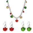 thumbnail image 3 of Jingle Bell Necklaces Holiday Accessories For Women Jewelry Set Colorful Bell Ornaments Special Occasions 3Pcs, 3 of 5