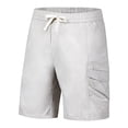 thumbnail image 4 of Sevevn Men's Cargo Shorts Elastic Waist Drawstring Multi-Pocket Quick Dry Casual Utility Shorts, 4 of 9