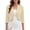 Beige Gray, variant on Anygrew Women's Lightweight Cardigans Casual 3/4 Sleeves Shrugs Open Front Cropped Cardigan Bolero for Dress