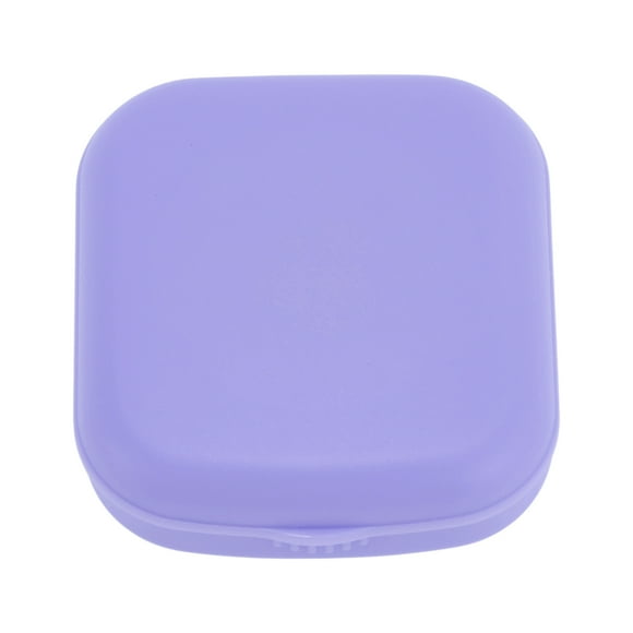 Unique Bargains 1 Set Contact Lens Case Solid Color Lens Storage Case Purple