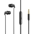 thumbnail image 2 of SeekLGT Wired In Ear Sleep Earbuds Noise Isolation Headphones with Microphone Hands Free Calling Corded Earphones 1 In Ear Black Wired Earbuds, 2 of 9
