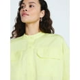 thumbnail image 4 of Scoop Women's and Women's Plus Cropped Oversized Button-Down Shirt, Sizes XS-4X, 4 of 5
