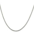 thumbnail image 3 of Auriga Fine Jewelry 925 Sterling Silver 1.7 mm 8 Sided Diamond-cut Box Chain Necklace for Women 22", 3 of 7