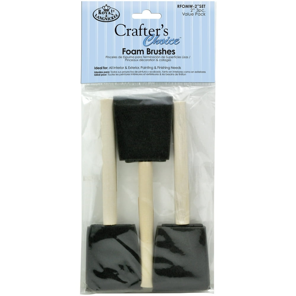 "Foam Brushes 12/Pkg2"" Width"