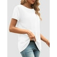 thumbnail image 5 of Womens Loose Fit Tshirts Short Sleeve Summer Tops Casual Workout Yoga Tunic T Shirts Tops, 5 of 6